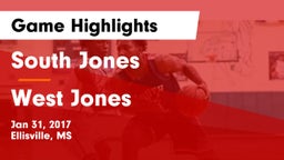 South Jones  vs West Jones Game Highlights - Jan 31, 2017