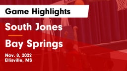 South Jones  vs Bay Springs  Game Highlights - Nov. 8, 2022