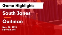 South Jones  vs Quitman  Game Highlights - Nov. 20, 2023