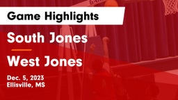 South Jones  vs West Jones  Game Highlights - Dec. 5, 2023