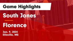 South Jones  vs Florence  Game Highlights - Jan. 9, 2024