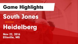 South Jones  vs Heidelberg Game Highlights - Nov 22, 2016