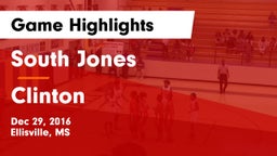 South Jones  vs Clinton  Game Highlights - Dec 29, 2016