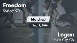 Matchup: Freedom  vs. Logan  2016