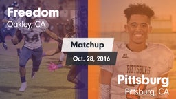 Matchup: Freedom  vs. Pittsburg  2016