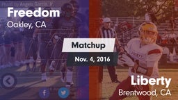 Matchup: Freedom  vs. Liberty  2016