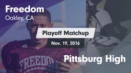 Matchup: Freedom  vs. Pittsburg High 2016