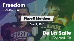 Matchup: Freedom  vs. De La Salle  2016