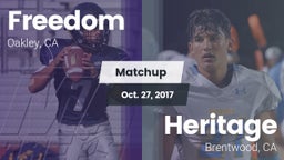 Matchup: Freedom HS vs. Heritage  2017