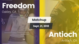 Matchup: Freedom HS vs. Antioch  2018