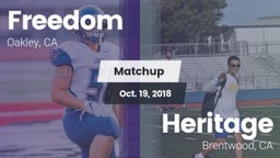 Matchup: Freedom HS vs. Heritage  2018