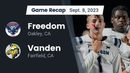 Recap: Freedom  vs. Vanden  2023