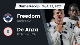 Recap: Freedom  vs. De Anza  2023