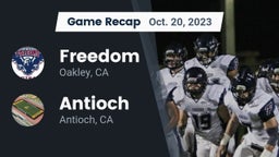 Recap: Freedom  vs. Antioch  2023