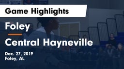 Foley  vs Central Hayneville Game Highlights - Dec. 27, 2019