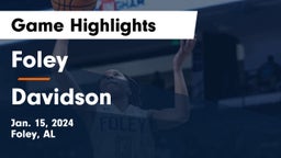 Foley  vs Davidson  Game Highlights - Jan. 15, 2024
