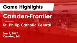 Camden-Frontier  vs St. Philip Catholic Central Game Highlights - Jan 3, 2017