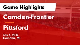 Camden-Frontier  vs Pittsford Game Highlights - Jan 6, 2017