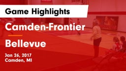 Camden-Frontier  vs Bellevue Game Highlights - Jan 26, 2017