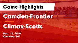 Camden-Frontier  vs ******-Scotts  Game Highlights - Dec. 14, 2018