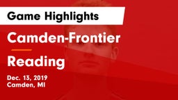 Camden-Frontier  vs Reading  Game Highlights - Dec. 13, 2019