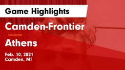 Camden-Frontier  vs Athens  Game Highlights - Feb. 10, 2021