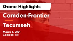Camden-Frontier  vs Tecumseh  Game Highlights - March 6, 2021