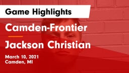 Camden-Frontier  vs Jackson Christian  Game Highlights - March 10, 2021