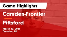 Camden-Frontier  vs Pittsford Game Highlights - March 12, 2021
