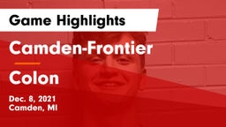 Camden-Frontier  vs Colon Game Highlights - Dec. 8, 2021