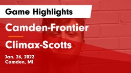 Camden-Frontier  vs ******-Scotts  Game Highlights - Jan. 26, 2022
