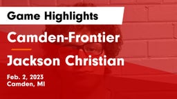 Camden-Frontier  vs Jackson Christian Game Highlights - Feb. 2, 2023