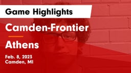Camden-Frontier  vs Athens  Game Highlights - Feb. 8, 2023