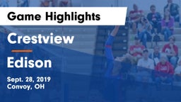 Crestview  vs Edison  Game Highlights - Sept. 28, 2019