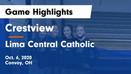 Crestview  vs Lima Central Catholic  Game Highlights - Oct. 6, 2020