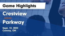 Crestview  vs Parkway  Game Highlights - Sept. 12, 2022