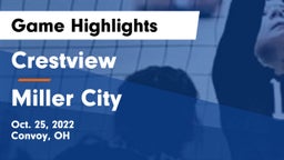 Crestview  vs Miller City  Game Highlights - Oct. 25, 2022