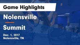 Nolensville  vs Summit  Game Highlights - Dec. 1, 2017