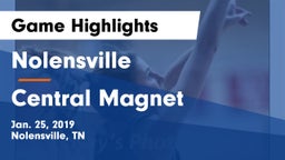 Nolensville  vs Central Magnet Game Highlights - Jan. 25, 2019