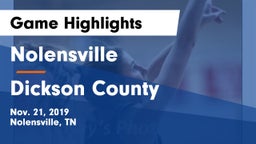 Nolensville  vs Dickson County  Game Highlights - Nov. 21, 2019