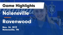 Nolensville  vs Ravenwood  Game Highlights - Nov. 26, 2019