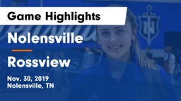 Nolensville  vs Rossview  Game Highlights - Nov. 30, 2019