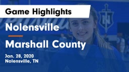 Nolensville  vs Marshall County  Game Highlights - Jan. 28, 2020