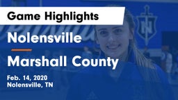 Nolensville  vs Marshall County  Game Highlights - Feb. 14, 2020