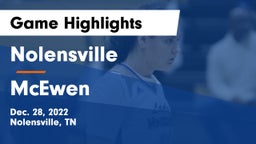 Nolensville  vs McEwen  Game Highlights - Dec. 28, 2022