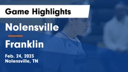 Nolensville  vs Franklin  Game Highlights - Feb. 24, 2023