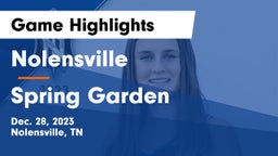 Nolensville  vs Spring Garden  Game Highlights - Dec. 28, 2023