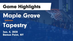 Maple Grove  vs Tapestry Game Highlights - Jan. 4, 2020