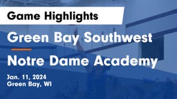 Green Bay Southwest  vs Notre Dame Academy Game Highlights - Jan. 11, 2024
