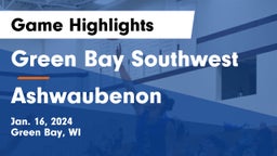 Green Bay Southwest  vs Ashwaubenon  Game Highlights - Jan. 16, 2024